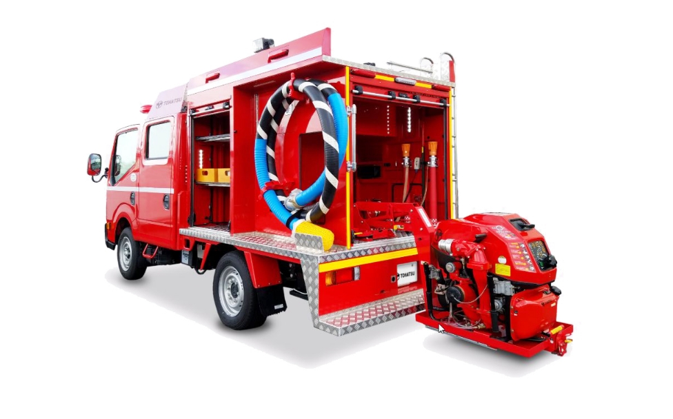 小型動力ポンプ付積載車
